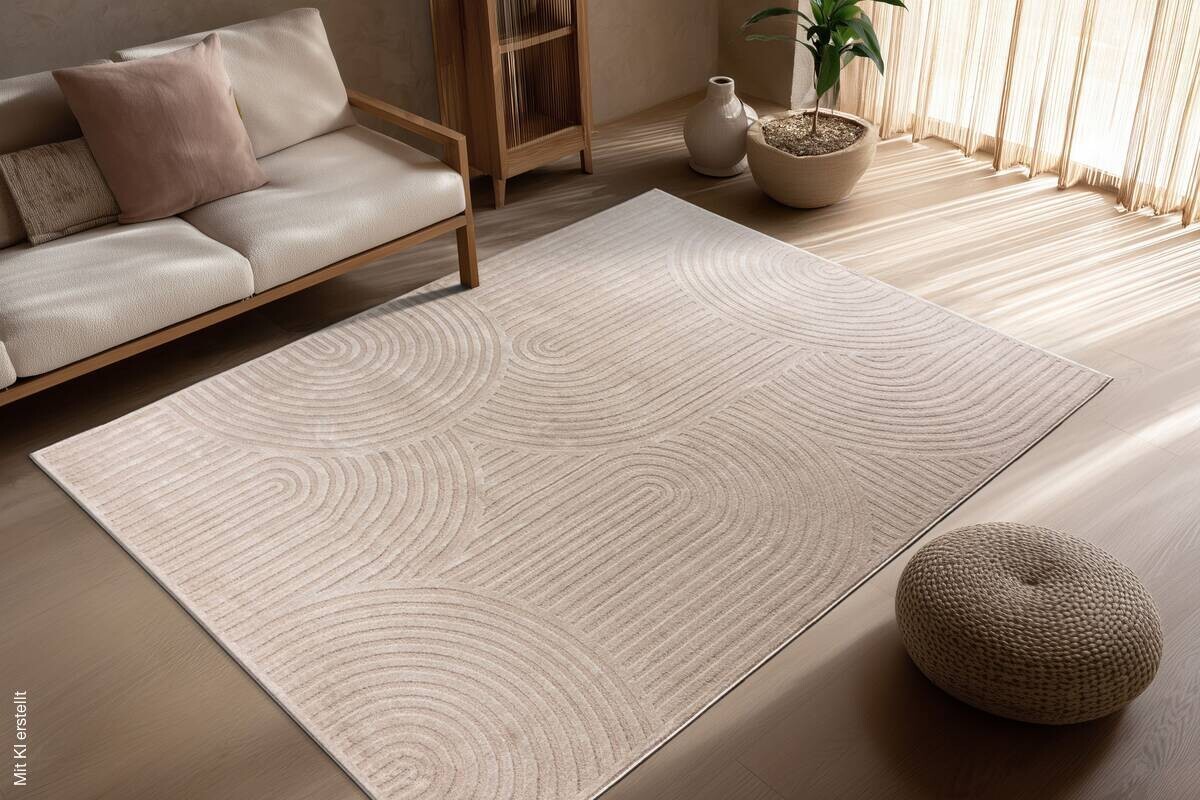 Kayoom Teppich Bandito 325 beige B/L: ca. 80x150 cm