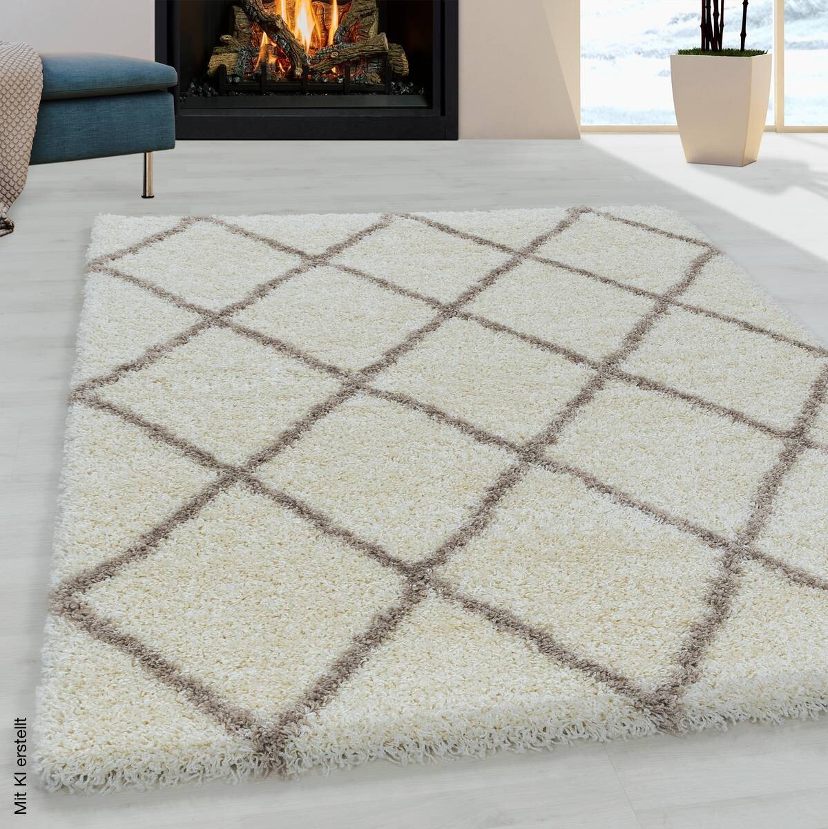 Ayyildiz Teppich ALVOR creme B/L: ca. 80x250 cm