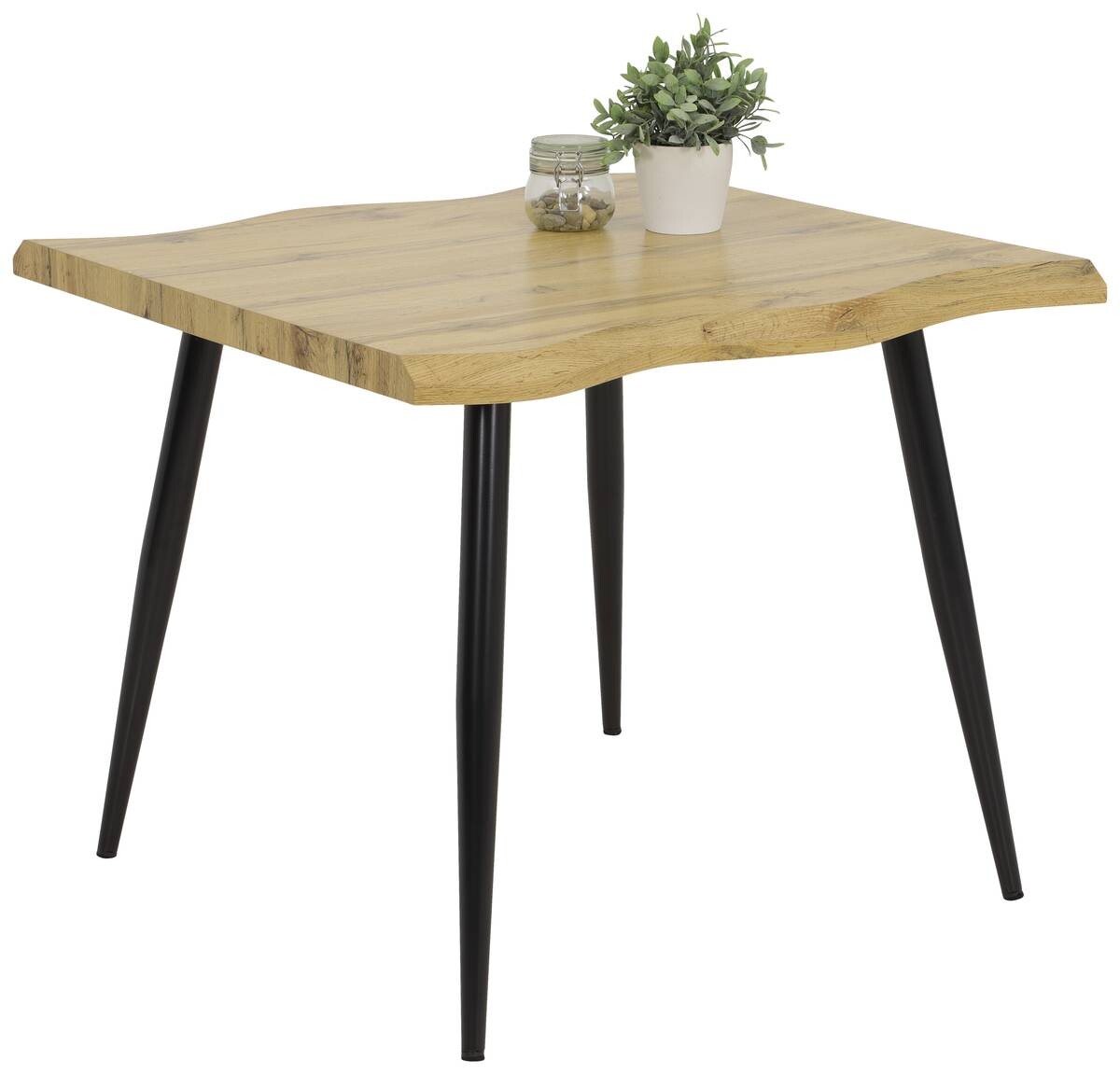 Esstisch Gabi Eiche Wildeiche Nachbildung B/H/T: ca. 90x76x90 cm
