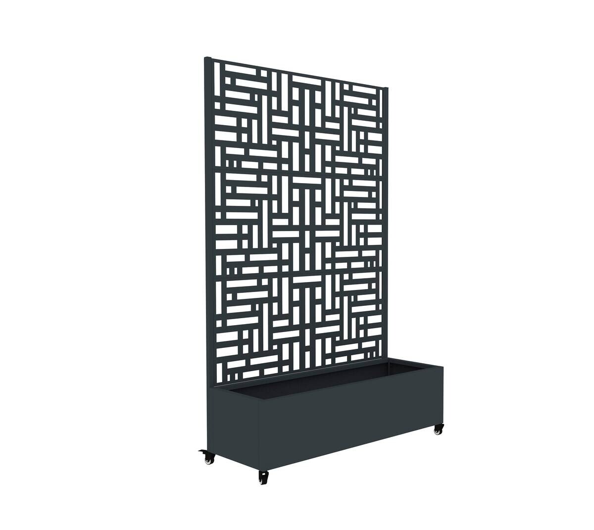 Westmann Pflanzkasten Dekora anthrazit Stahl B/H/L: ca. 120x180x40 cm