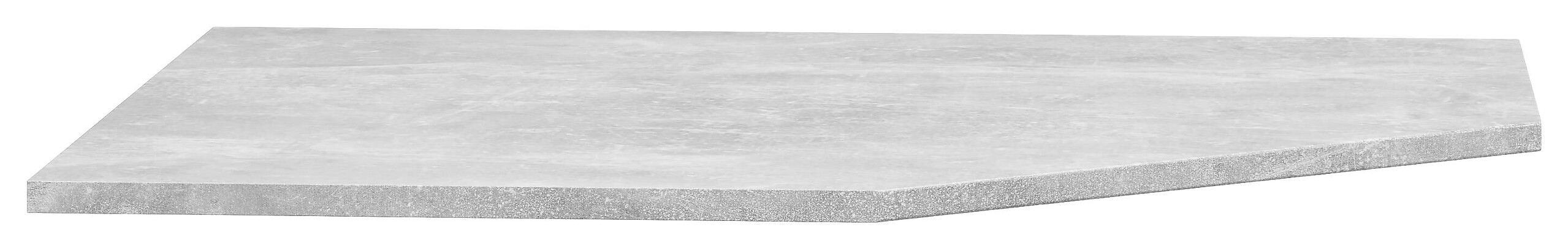Eckplatte Multi-Stauraum Typ 49 Beton Optik B/H/T: ca. 101,1x1,5x78,8 cm