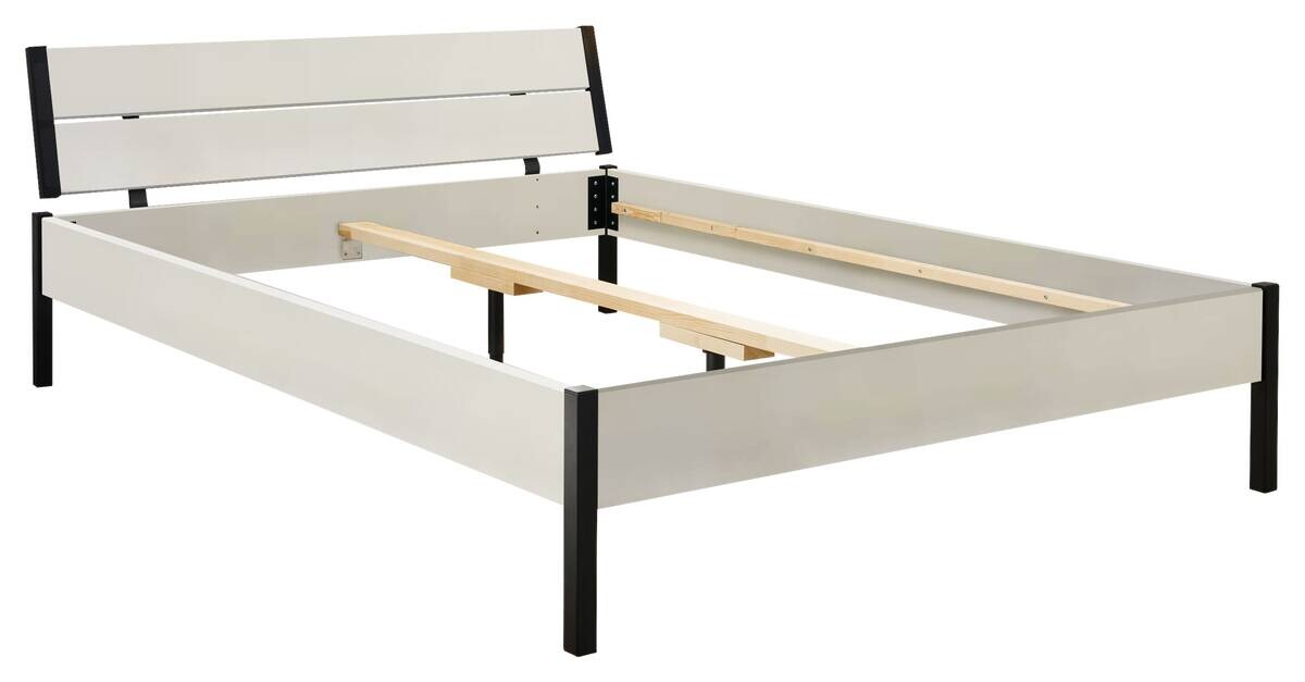 Futonbett Marseille weiß Liegefläche B/L: ca. 140x200 cm
