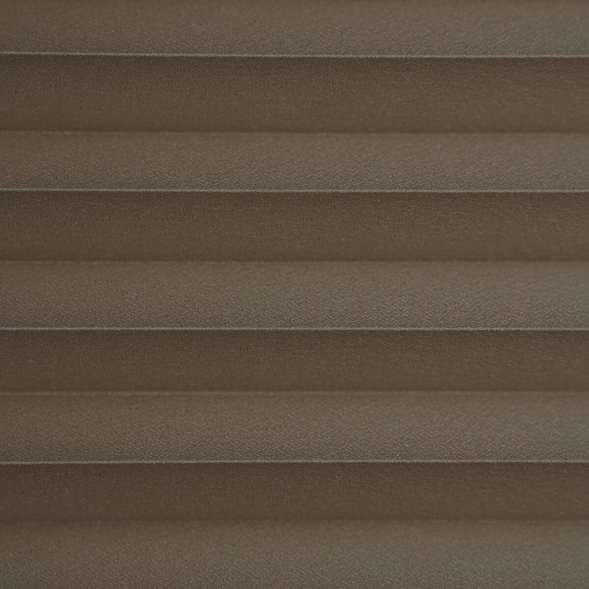 Hochwertiges Klemmplissee taupe B/L: ca. 80x130 cm