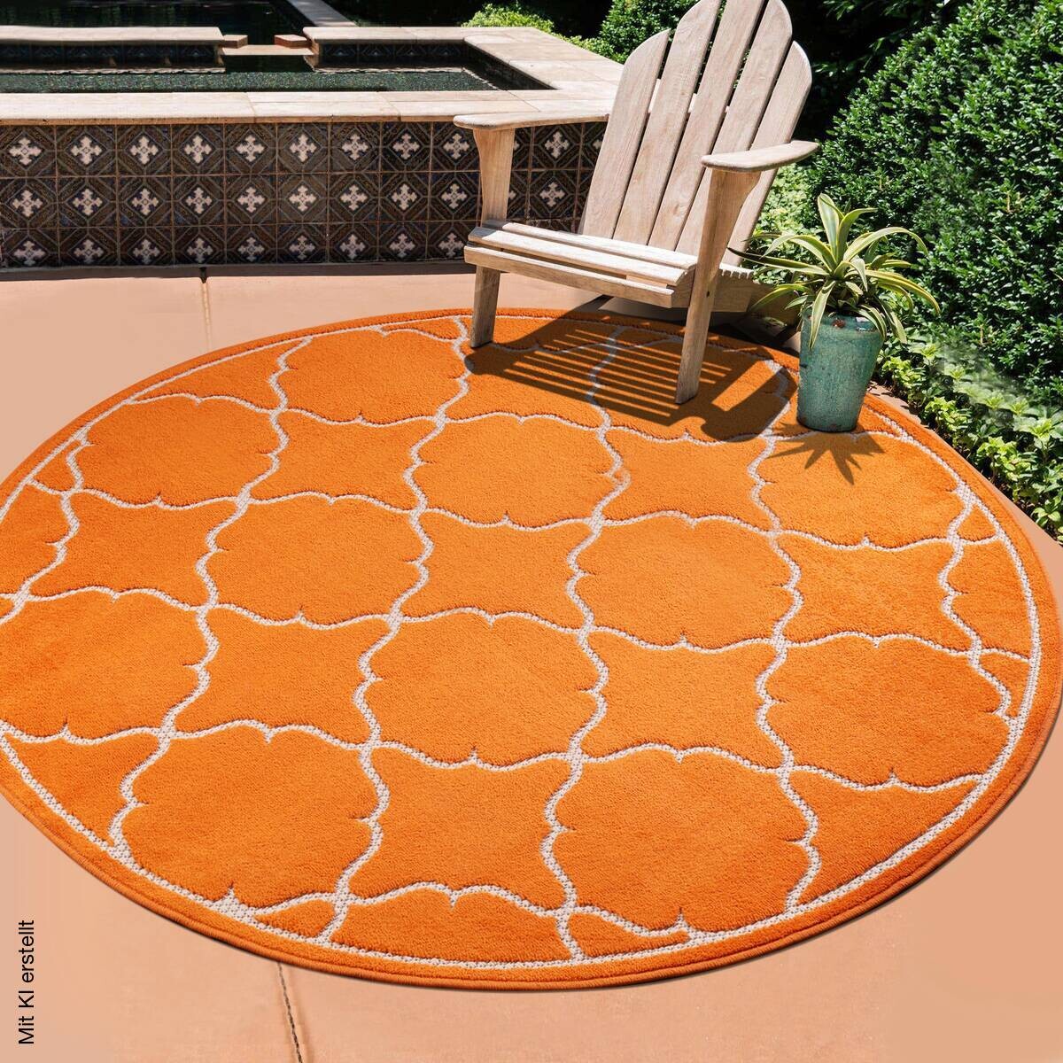 Sanat Outdoorteppich BERLIN orange D: ca. 200 cm