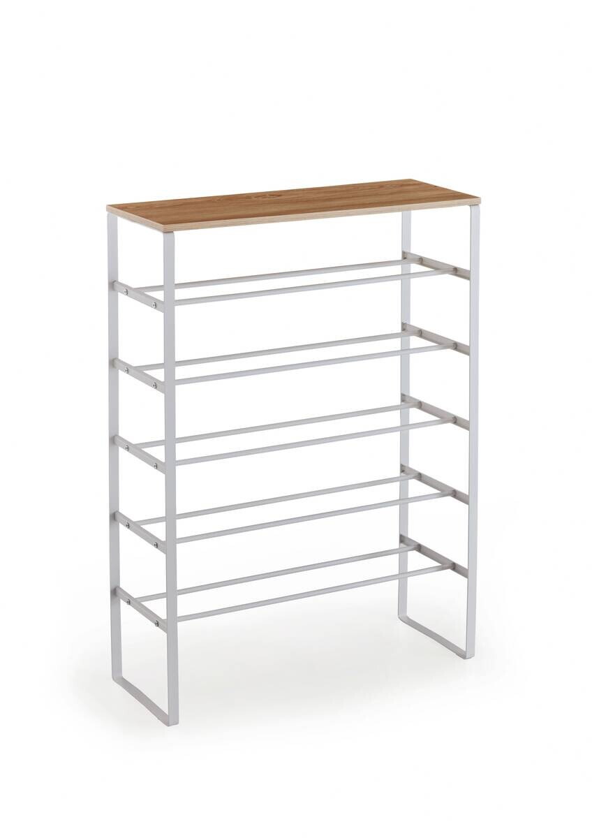 Schuhregal weiß Eiche Artisan Nachbildung B/H/T: ca. 66x90x25 cm