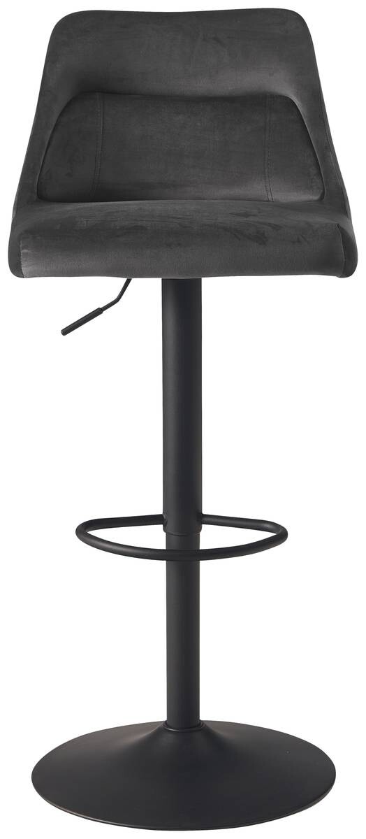 Barhocker schwarz Samt B/H/T: ca. 45x106x51 cm