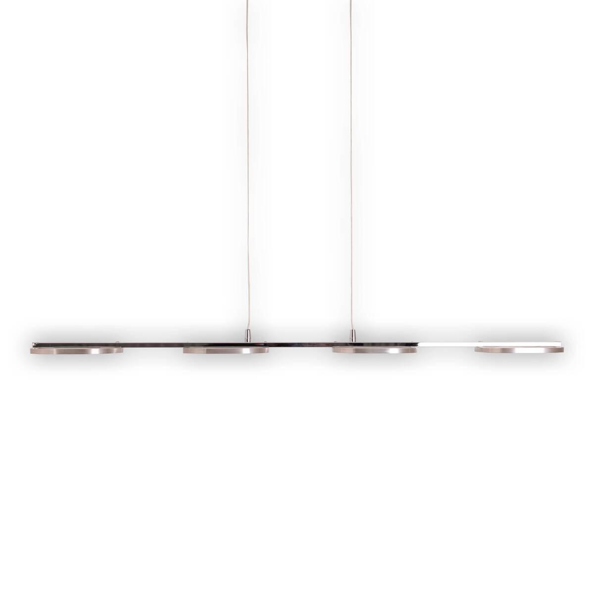 Näve Leuchten Pendelleuchte 7070342 stahlfarbig Kunststoff Metall B/H/T: ca. 16x150x100 cm null 4 Brennstellen