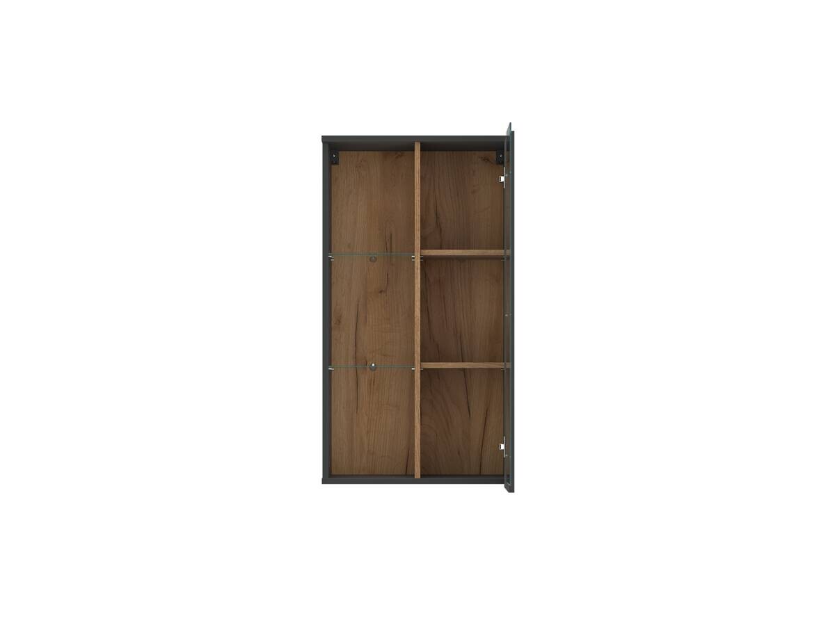 Hängevitrine Neo Eiche Evoke Oak Nachbildung anthrazit B/H/T: ca. 55x101x32 cm