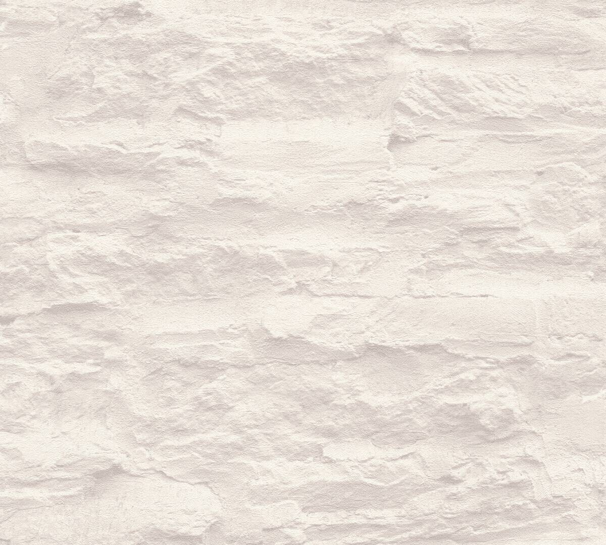 Livingwalls Vliestapete Best of Vlies Steine creme B/L: ca. 53x1005 cm