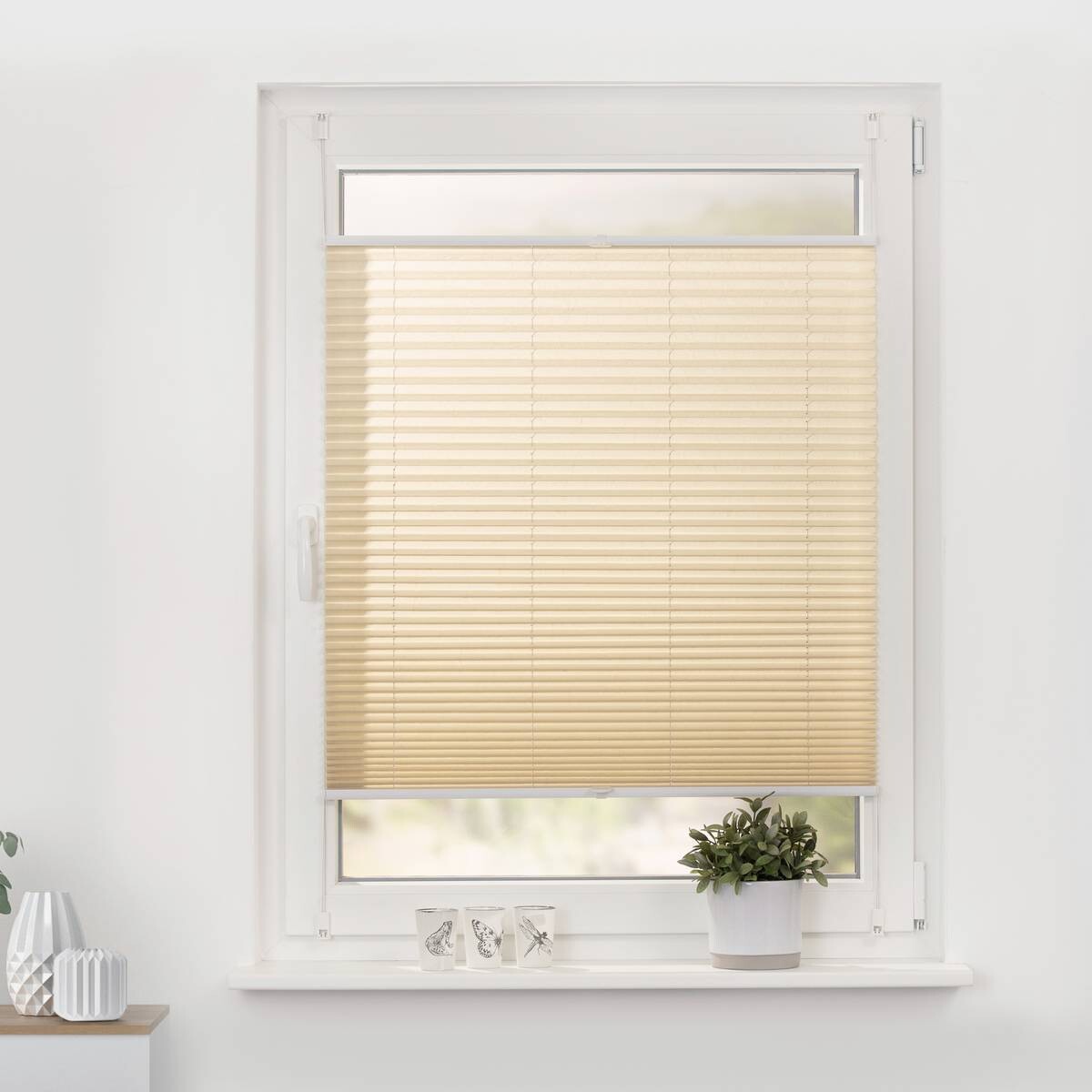 LICHTBLICK Spannplissee creme B/L: ca. 95x130 cm