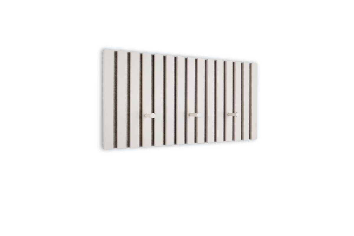 Wandpaneel Grace sand MDF Filz B/H/T: ca. 60x30x7 cm