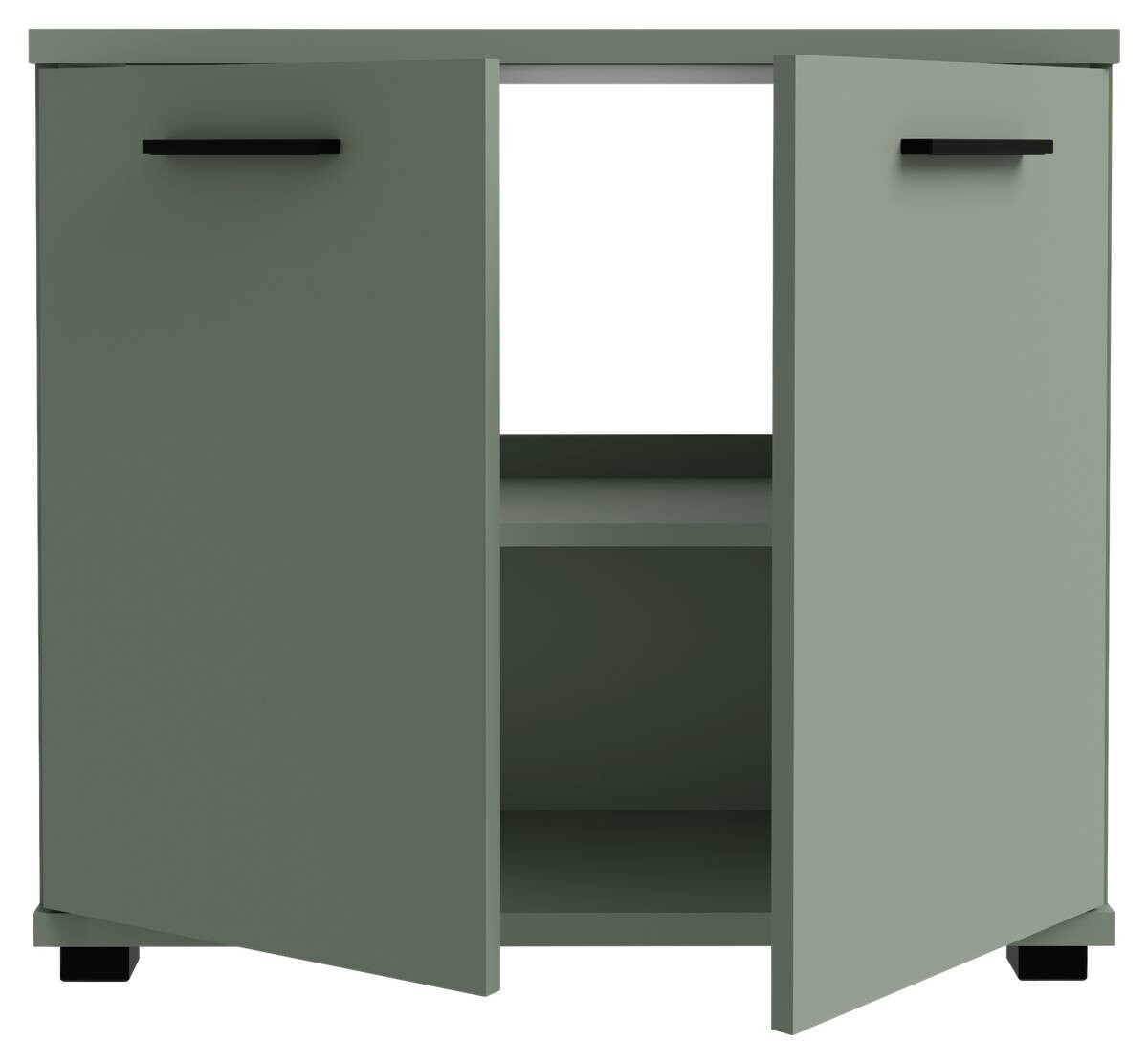 Waschbeckenunterschrank salbei B/H/T: ca. 70x62x29 cm