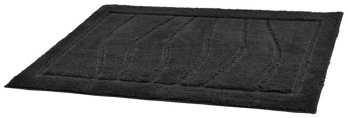 Tuffi Badematte Lasse schwarz 100% Polyester B/L: ca. 60x100 cm