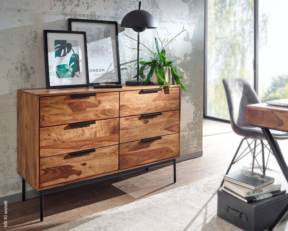 Kommode rosenholz Nachbildung B/H/T: ca. 117x80x42 cm