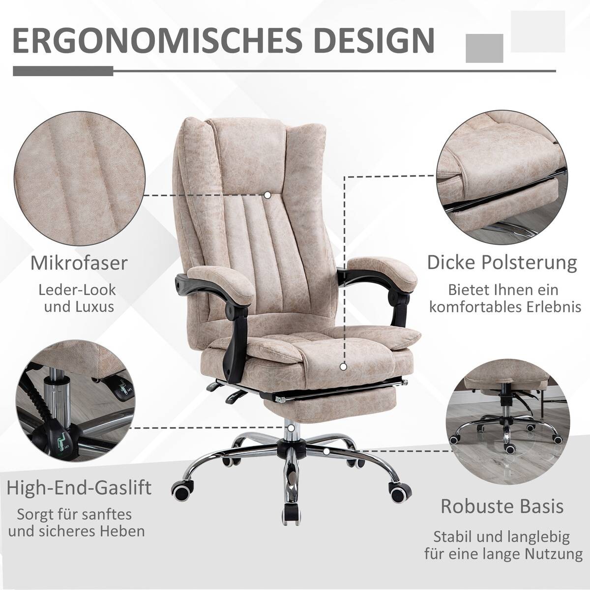 Drehstuhl 921-420 beige