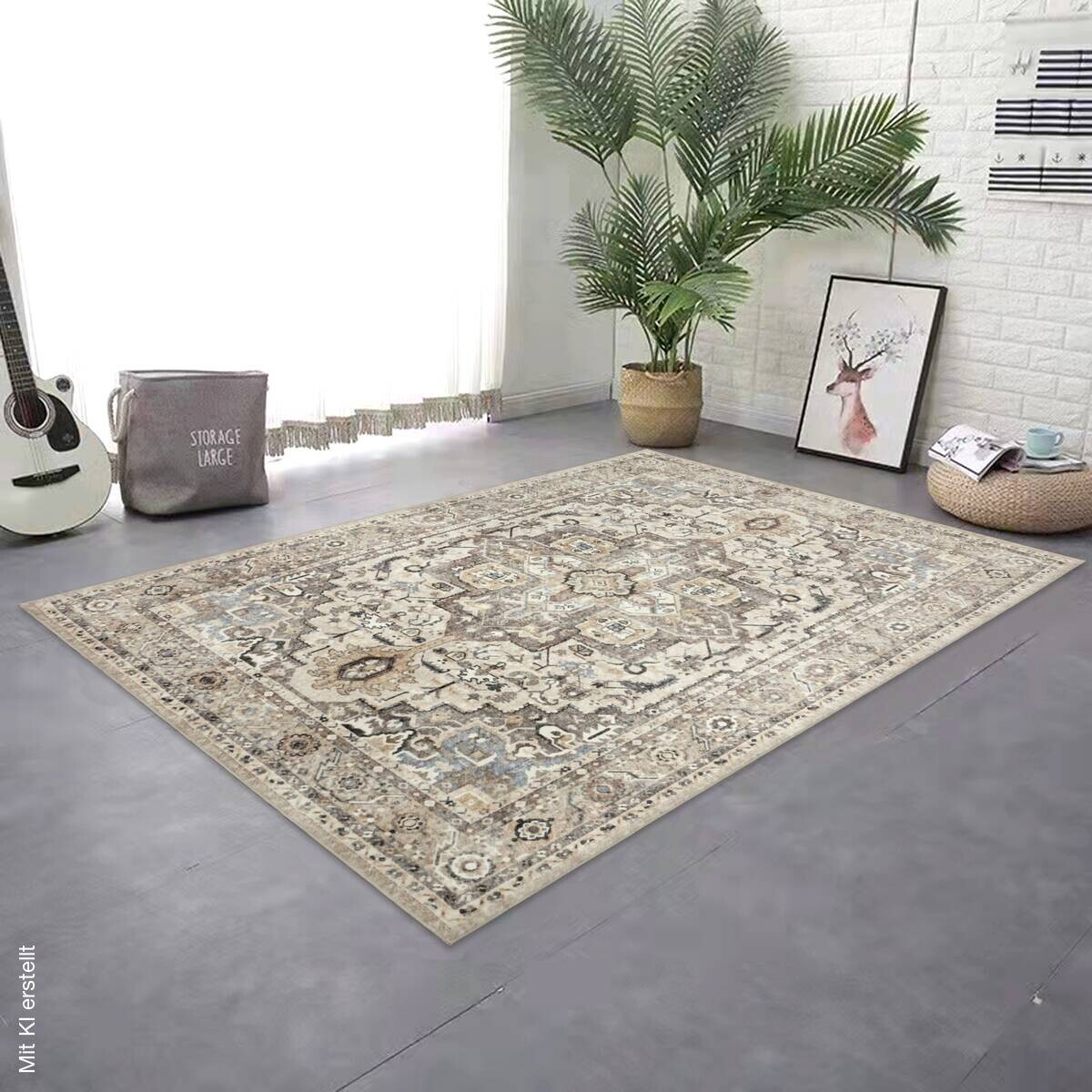 Teppich Silk beige B/L: ca. 120x160 cm