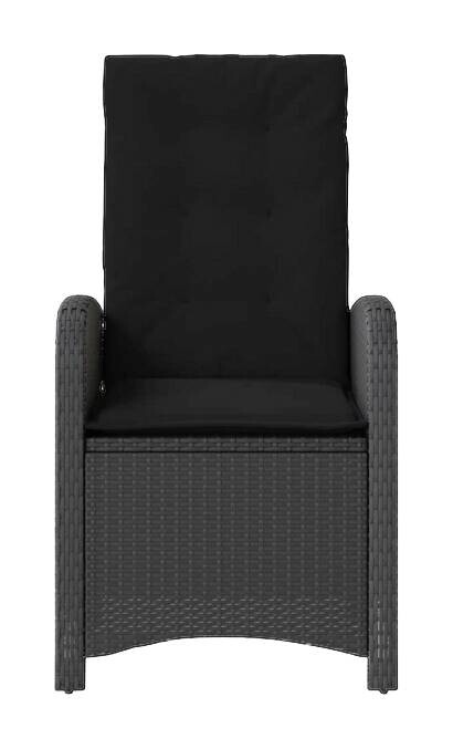 vidaXL Gartensessel schwarz Kunststoff B/H/L: ca. 58x93x57 cm