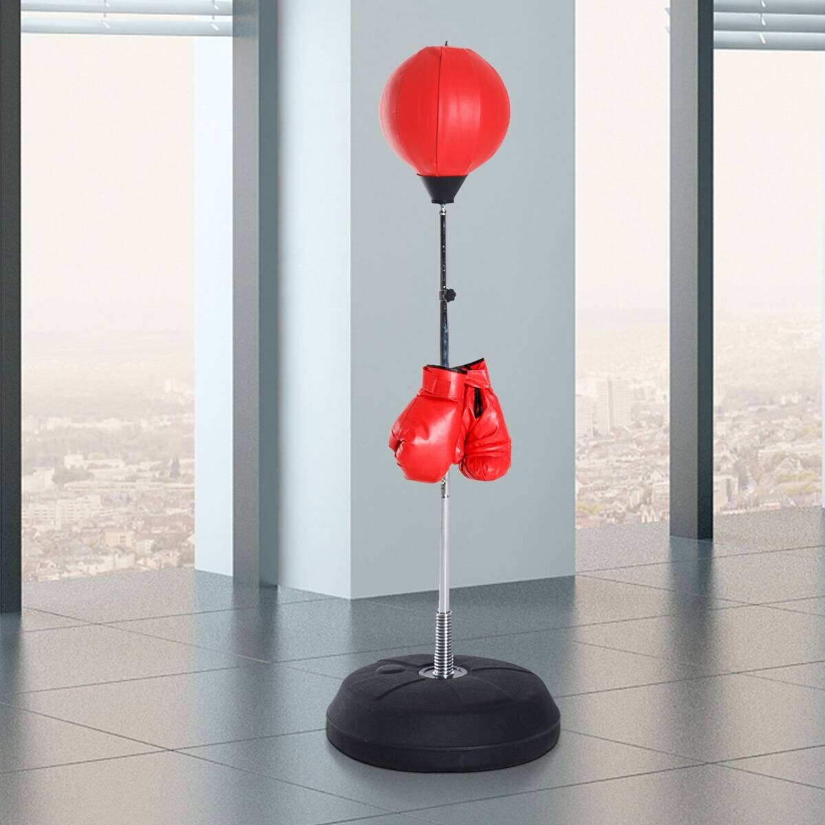 HOMCOM Boxsack rot Kunststoff B/H/L: ca. 43x144x43 cm