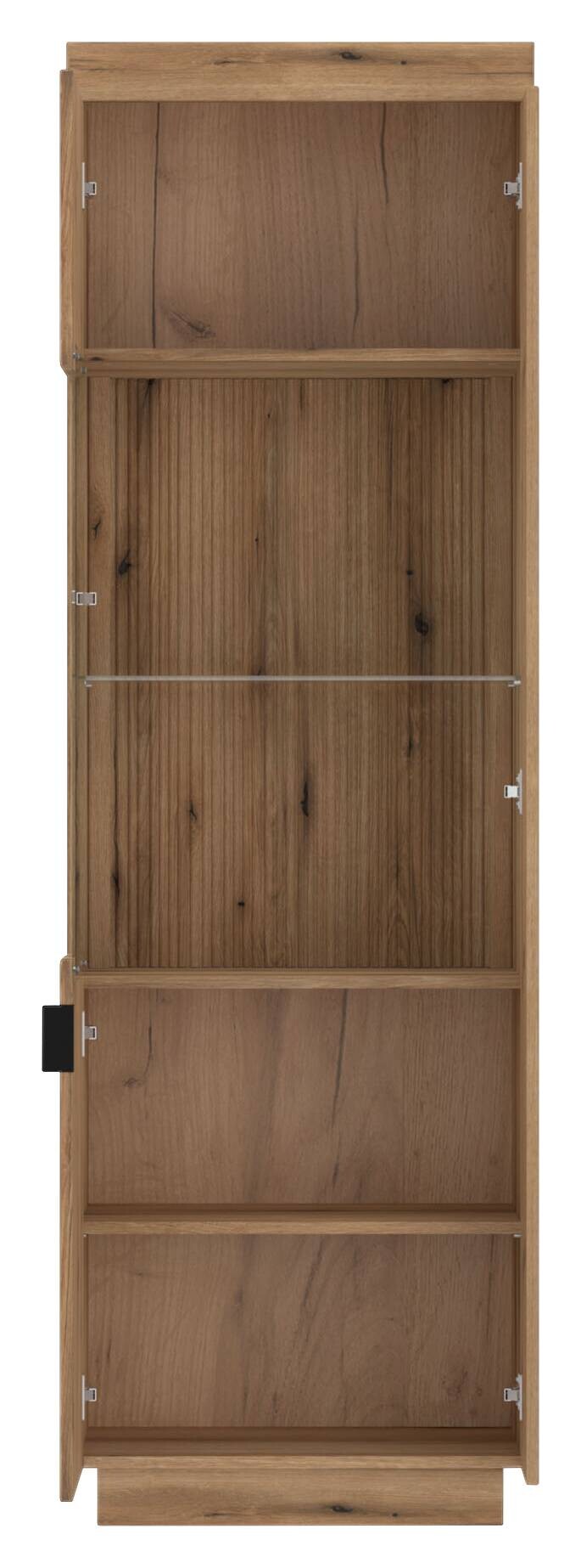 Vitrine Delamar Eiche Evoke Coast Nachbildung B/H/T: ca. 62x198x40 cm