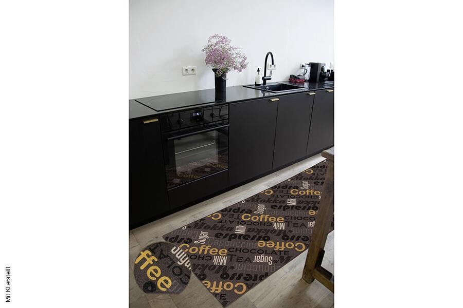 Küchenläufer Cappuccino braun B/L: ca. 67x180 cm