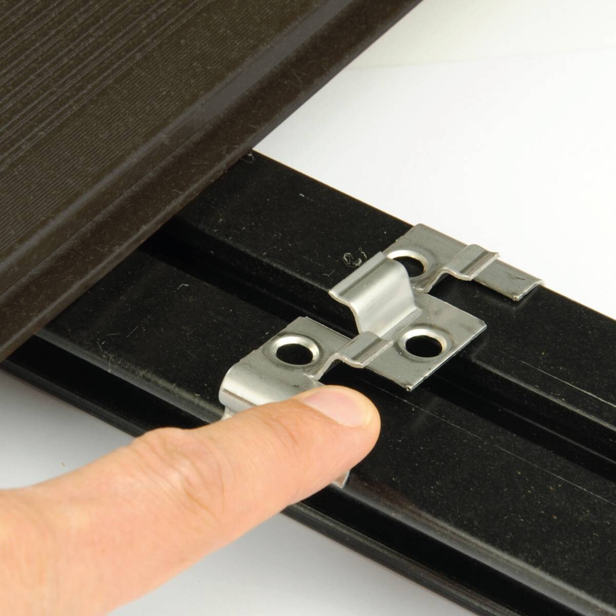 Kovalex WPC-Terrassendielen Komplettset braun B/L: ca. 300x300 cm