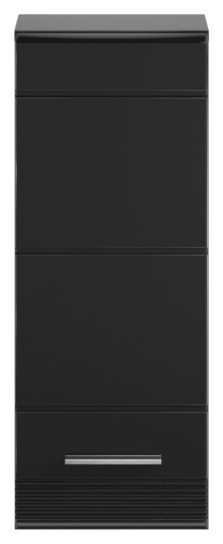 Badhängeschrank LINUS schwarz schwarz Hochglanz B/H/T: ca. 30x77x23 cm