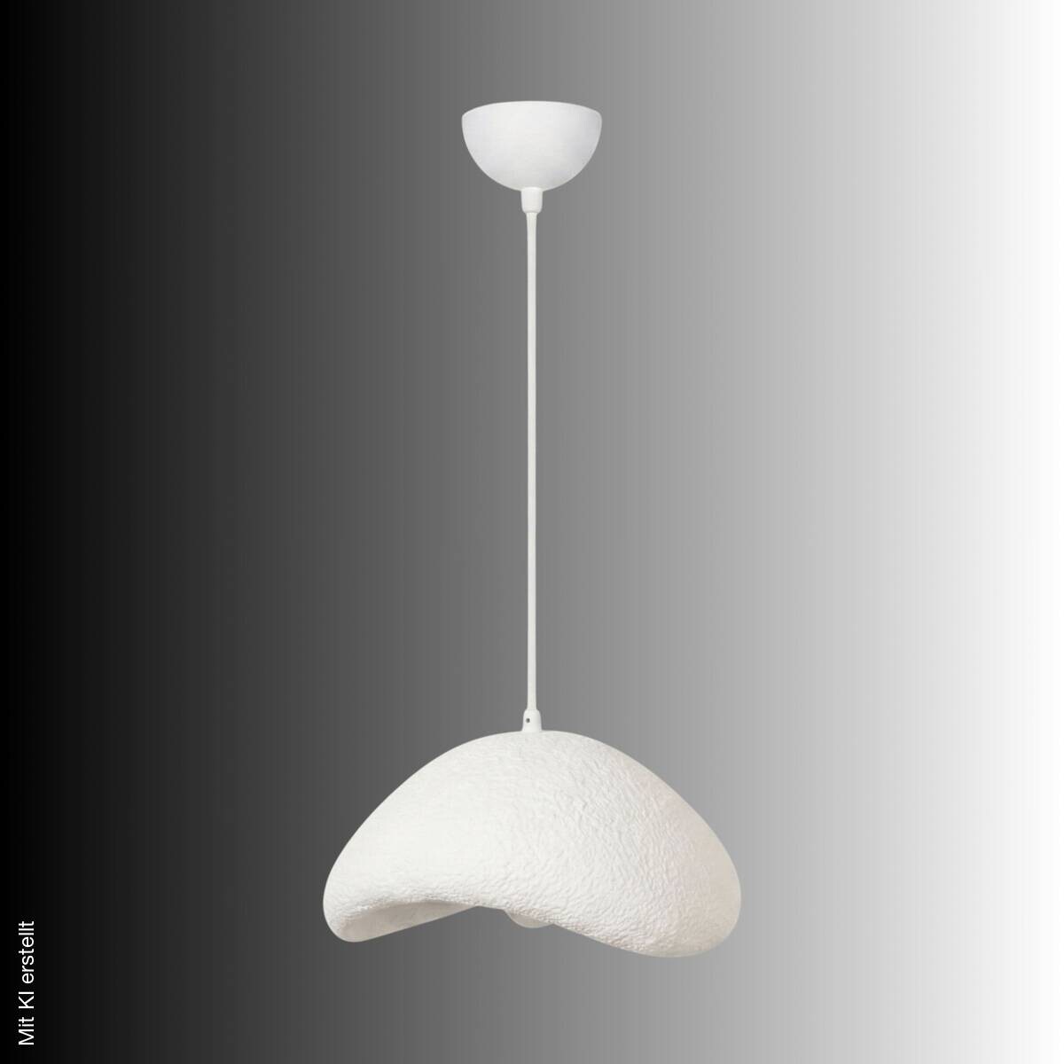 Opviq Pendelleuchte weiß Metall B/H/T/L: ca. 42x120x37x42 cm E27 1 Brennstellen