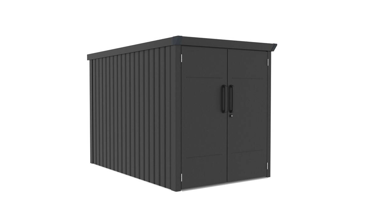 Westmann Fahrradgarage Velos schwarz B/H/L: ca. 133x151x222 cm