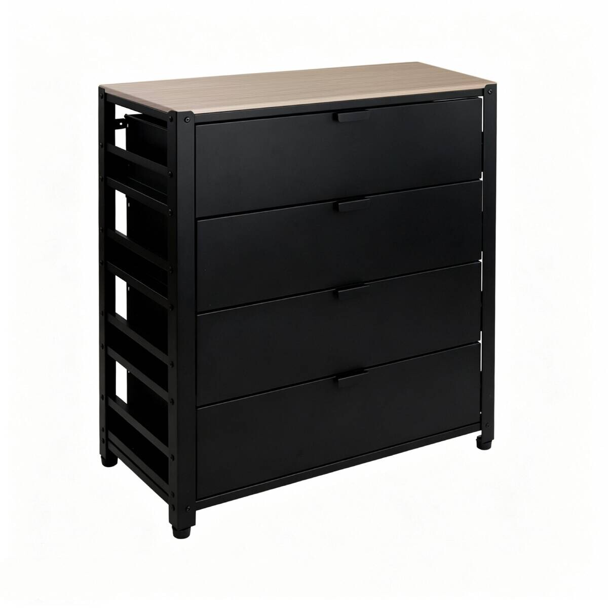 Werkbank schwarz B/H/T: ca. 80x90x40 cm