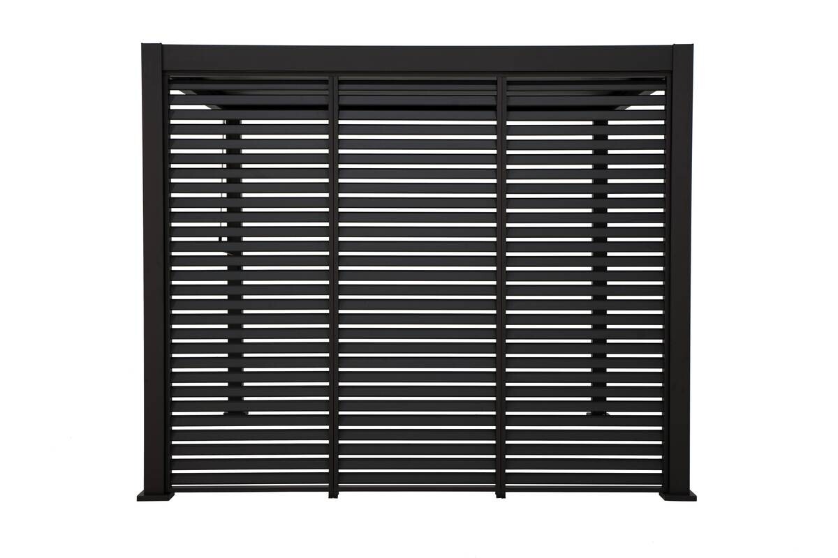 Mirador Lamellen-Seitenteil für Pergola Classic und Deluxe anthrazit Aluminium B/H/L: ca. 123x236,1x6 cm