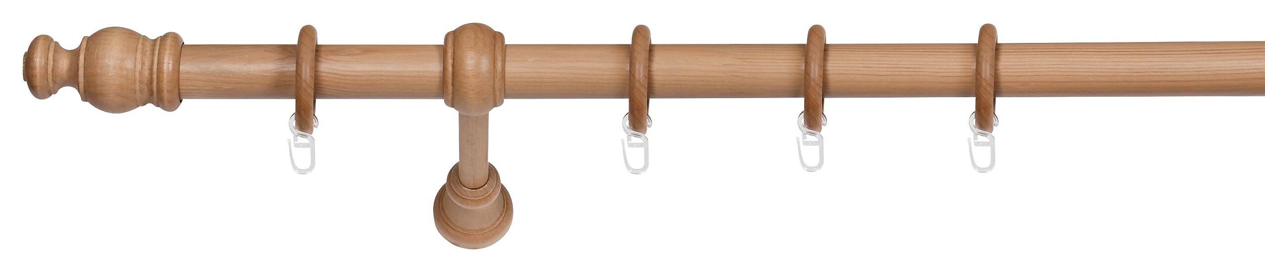 ondeco Stilgarnituren mini buche Holz L/D: ca. 120x2,8 cm 1 Läufe