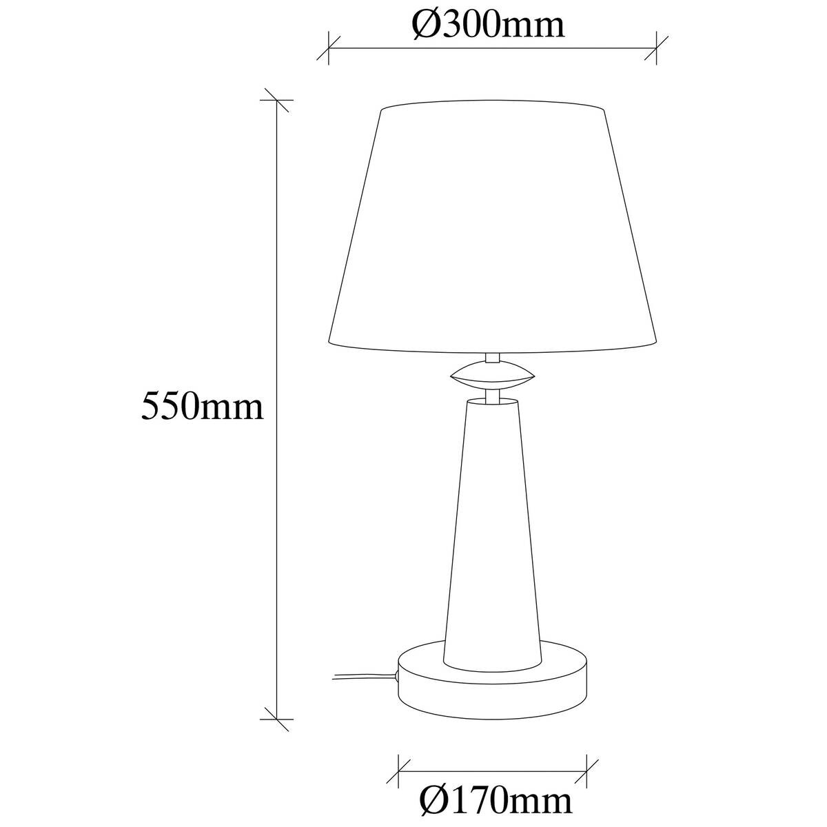 Opviq Tischleuchte Pardo bronze Metall Stoff B/H/T/L/D: ca. 30x55x30x30x30 cm E27 1 Brennstellen