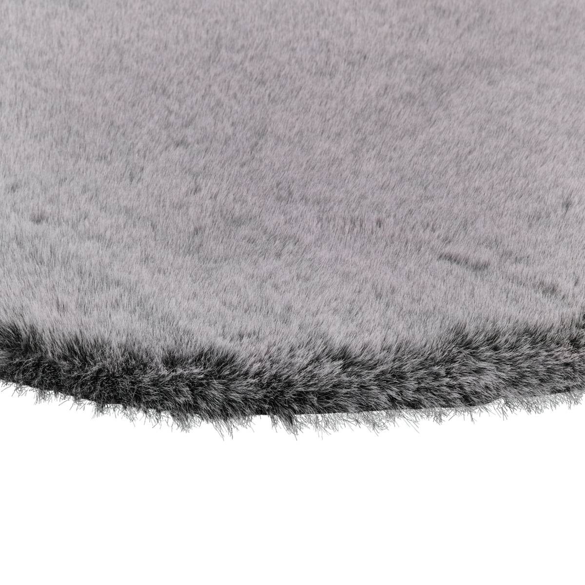 Fellimitat Mats Silbergrau B/L: ca. 60x90 cm