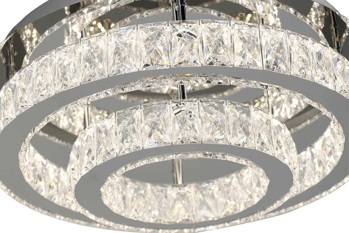 POCOline LED-Deckenleuchte Hanna Metall B/H/L: ca. 50x15,5x50 cm