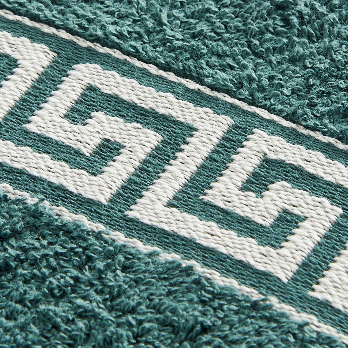 POCOline Gästetuch Mäander grün 100% Baumwolle B/L: ca. 30x50 cm