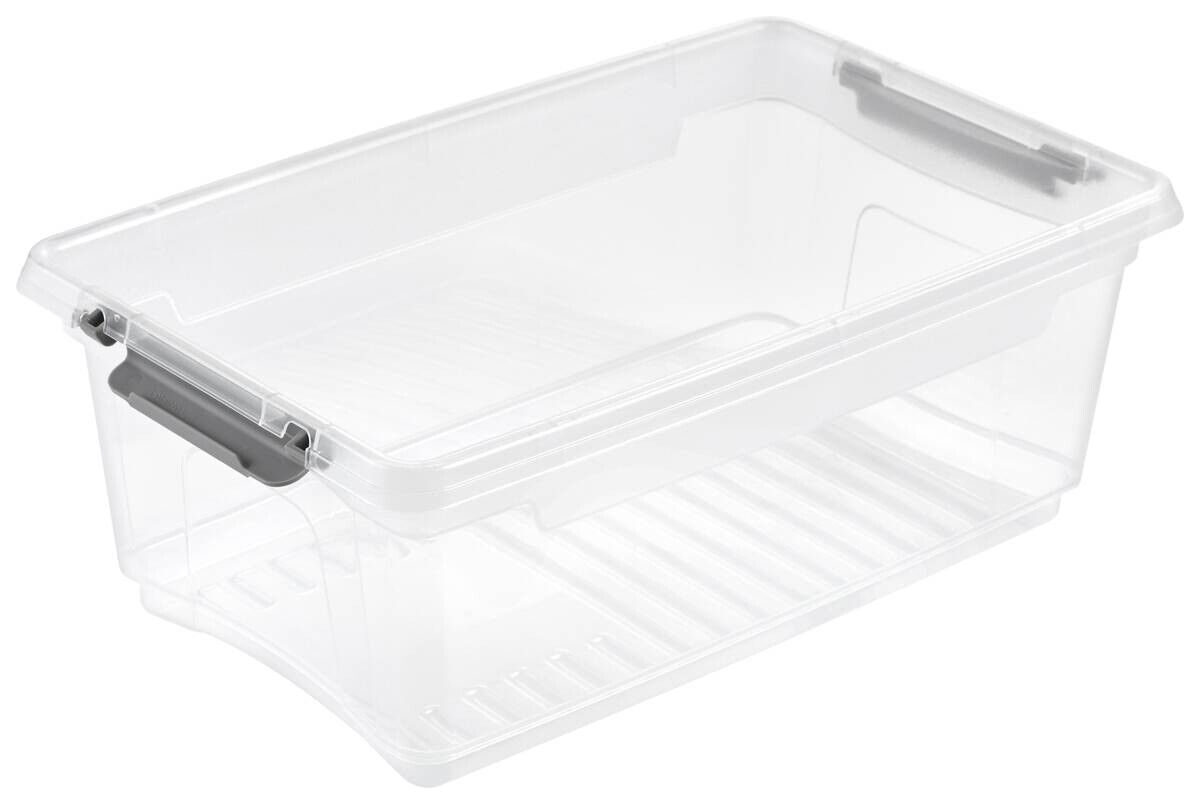 Aufbewahrungsbox transparent B/H/L: ca. 18,5x10,5x28,5 cm