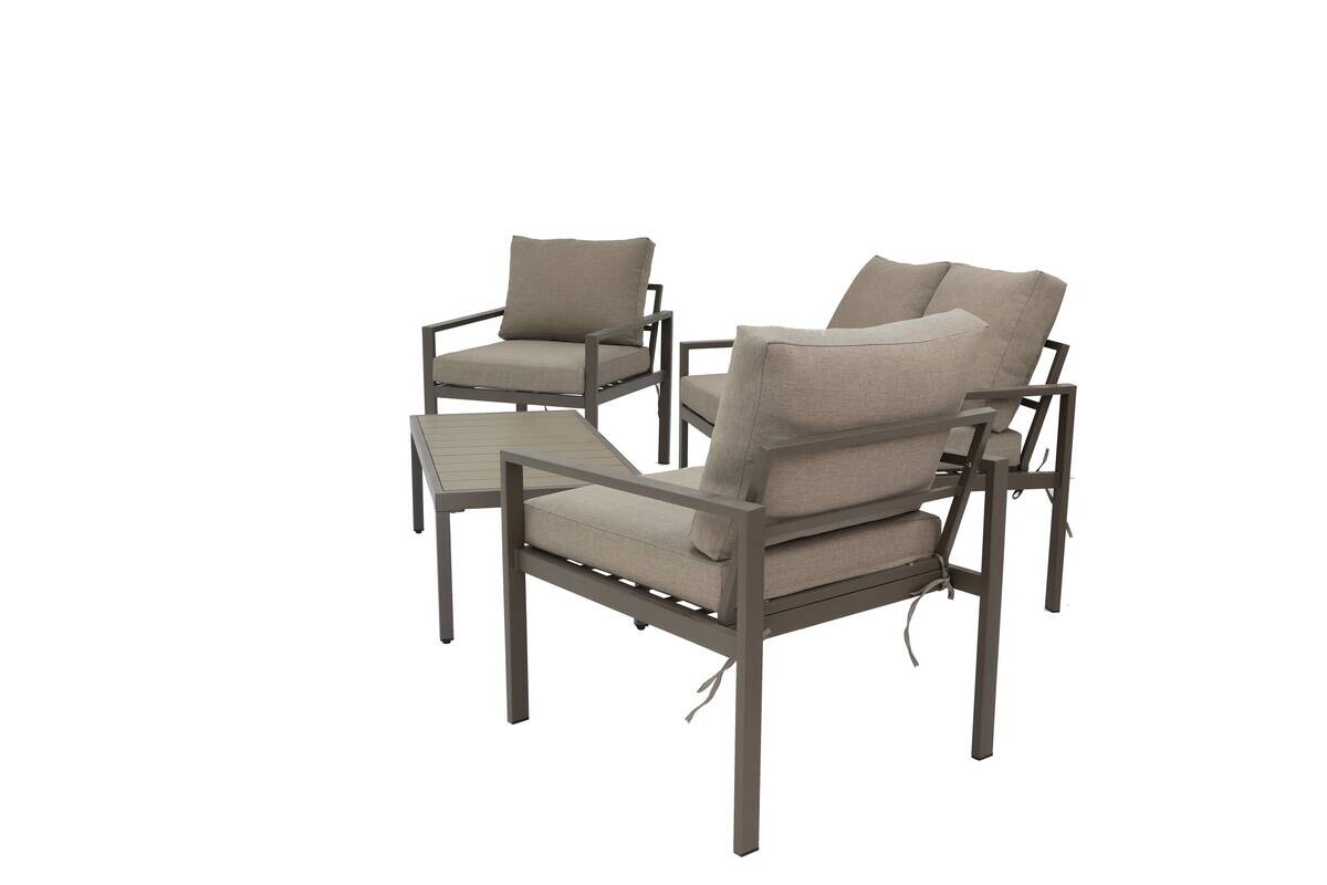 POCOline Gartensitzgruppe Toulouse braun Stahl