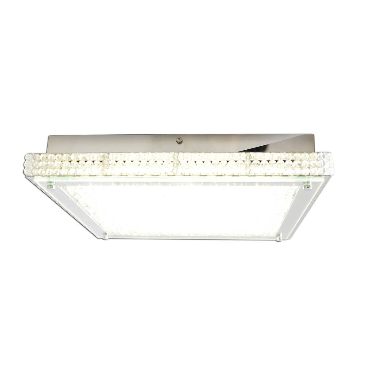 Näve Leuchten Deckenleuchte 1200931 transparent Metall Kunststoff B/H/T: ca. 39x7,2x39 cm null 1 Brennstellen