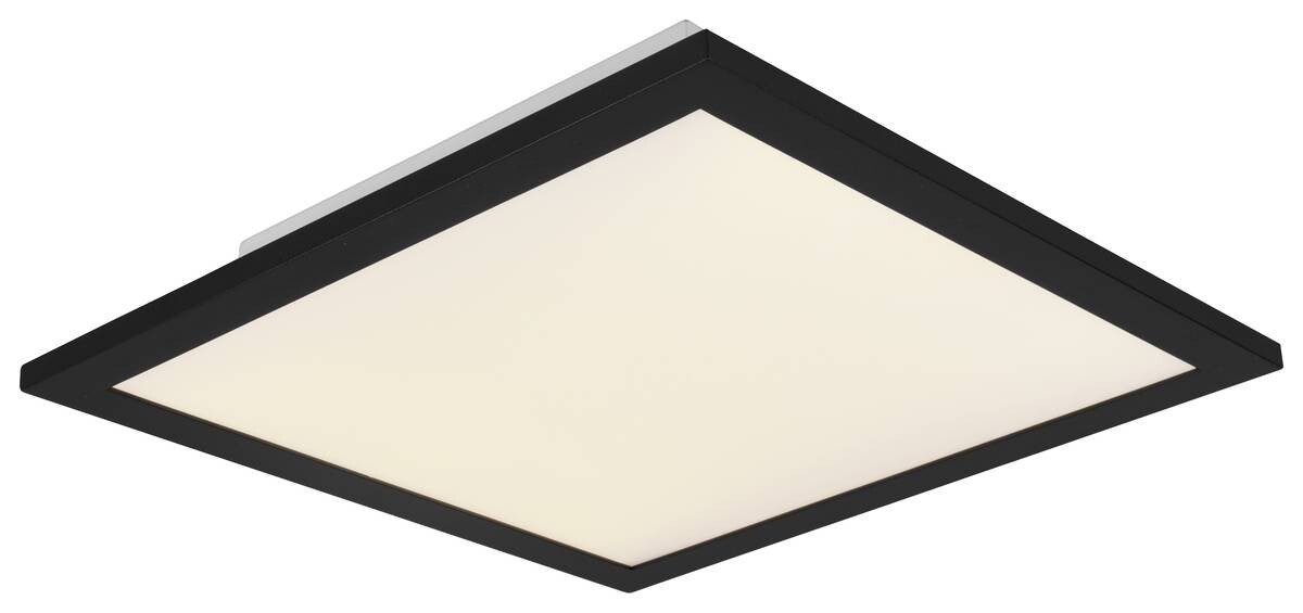Reality Deckenleuchte Alpha mattschwarz Metall B/H/T: ca. 30x5x30 cm