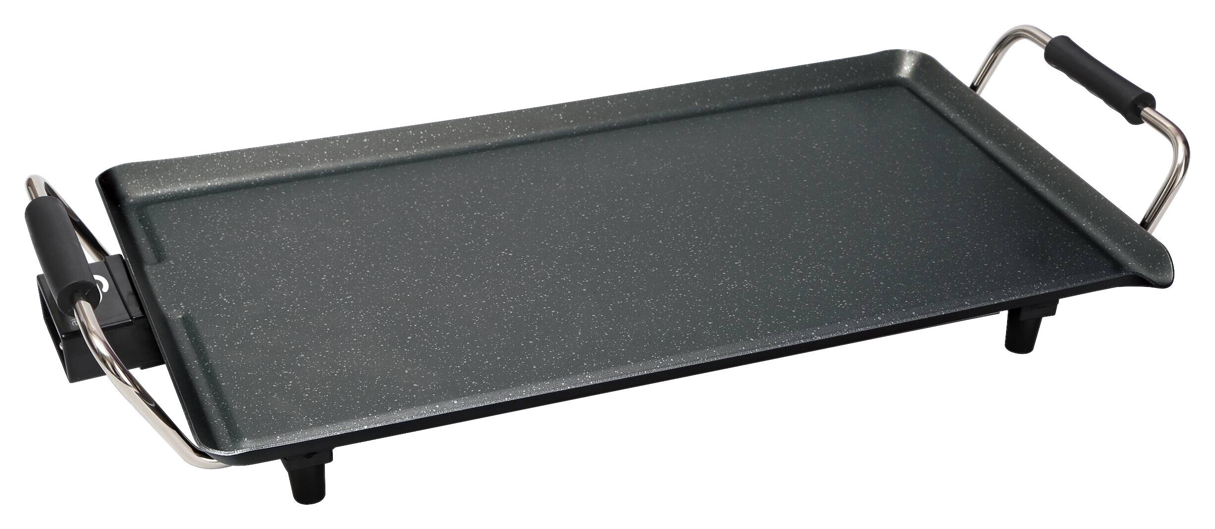 SWISS HOME Grillplatte SH-6629-S schwarz Aluminium B/H/L: ca. 27x11x52,5 cm