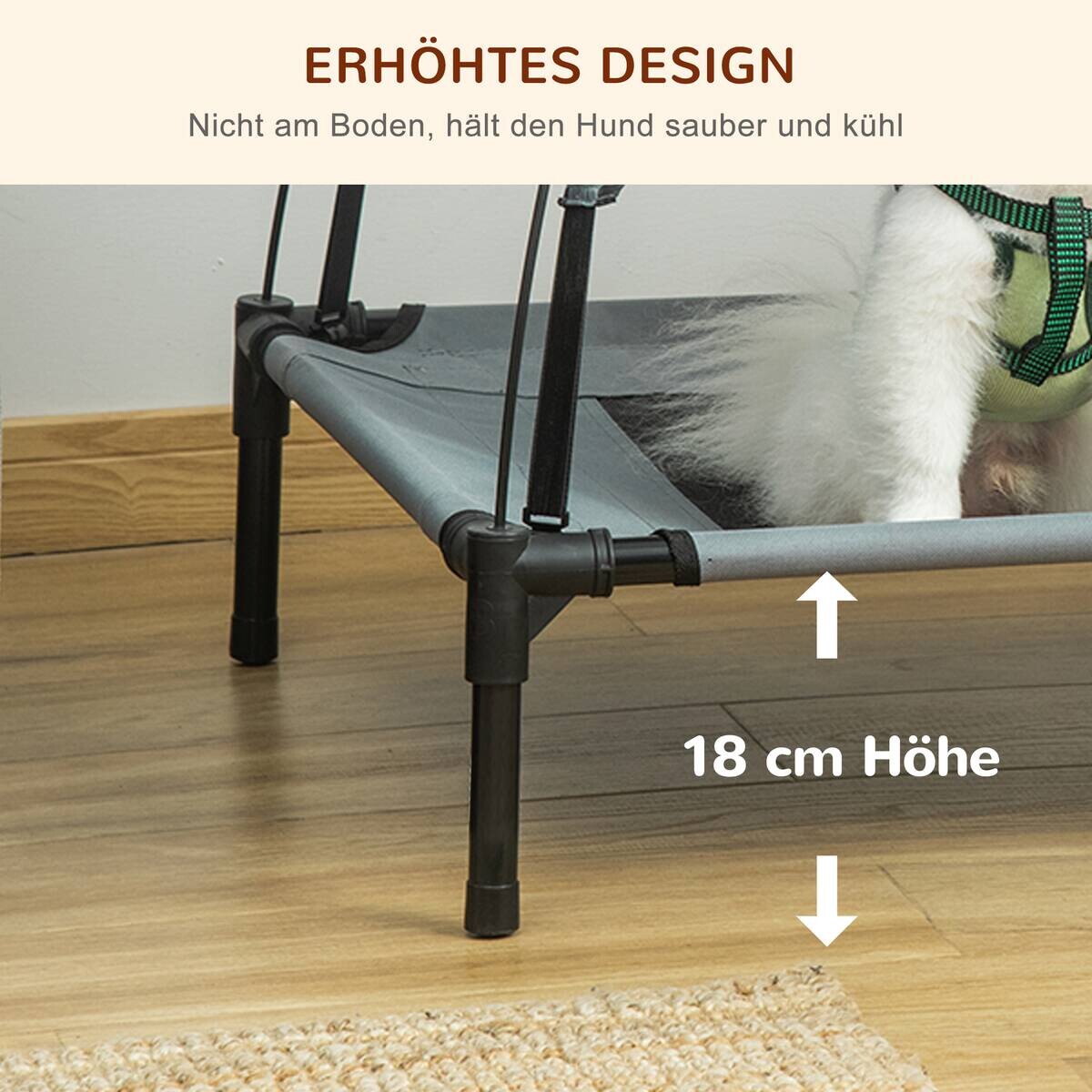 PawHut Hunde-Zubehör schwarz Polypropylen B/H/L: ca. 61x76x73 cm