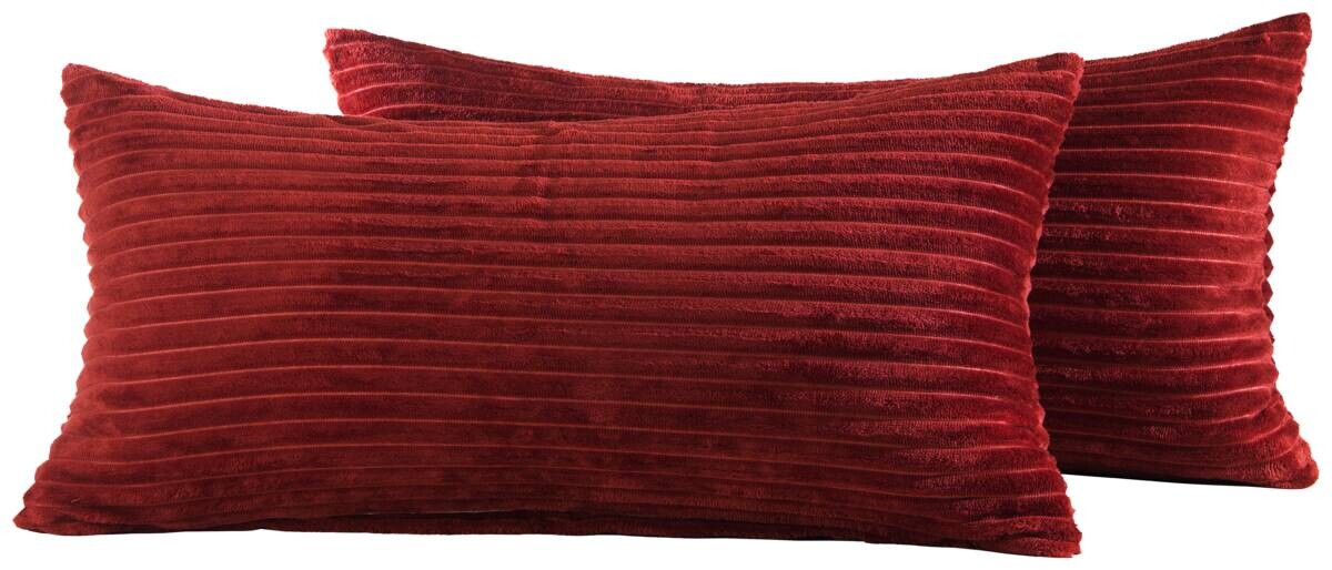 Kissenbezug Cashmere touch weinrot Polyester B/L: ca. 80x40 cm