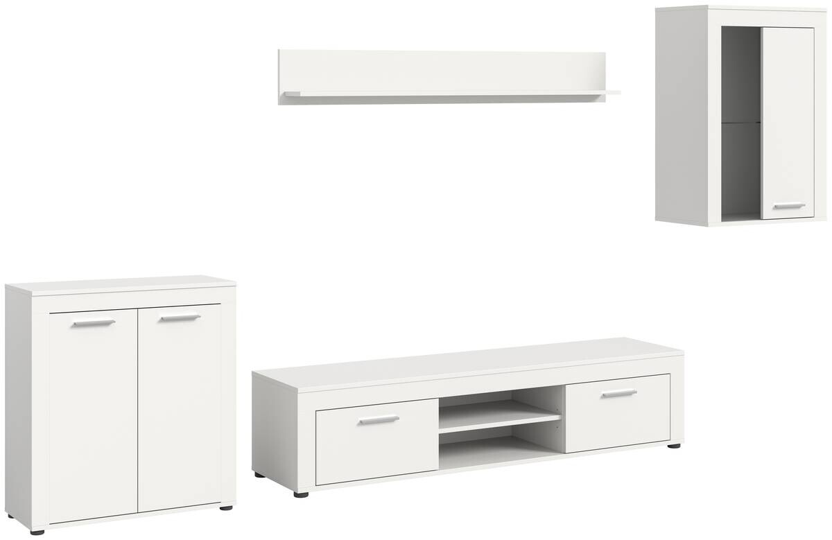 Wohnwand Jam weiß B/H/T: ca. 169x330x35 cm