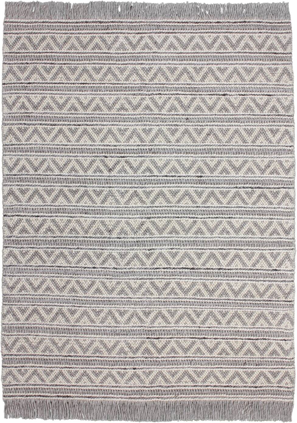 Kayoom Kurzflorteppich Natura 410 silber B/L: ca. 80x150 cm