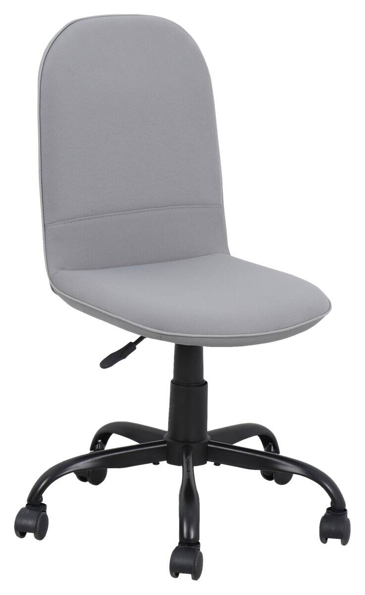 Drehstuhl TROLLY schwarz grau Metall Stoff