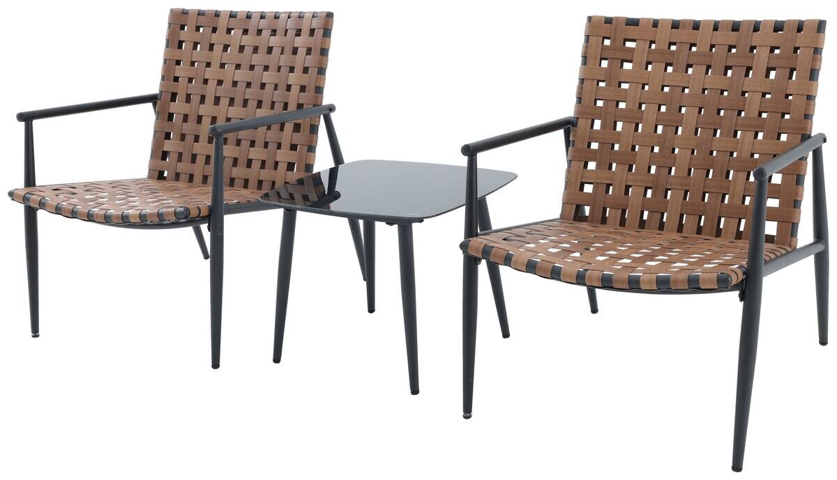 POCOline Balkonset Mainz braun Polyrattan
