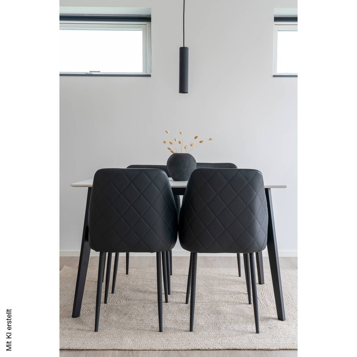Housenordic Pendelleuchte Paris schwarz Stahl L/D: ca. 120x6 cm GU10 1 Brennstellen