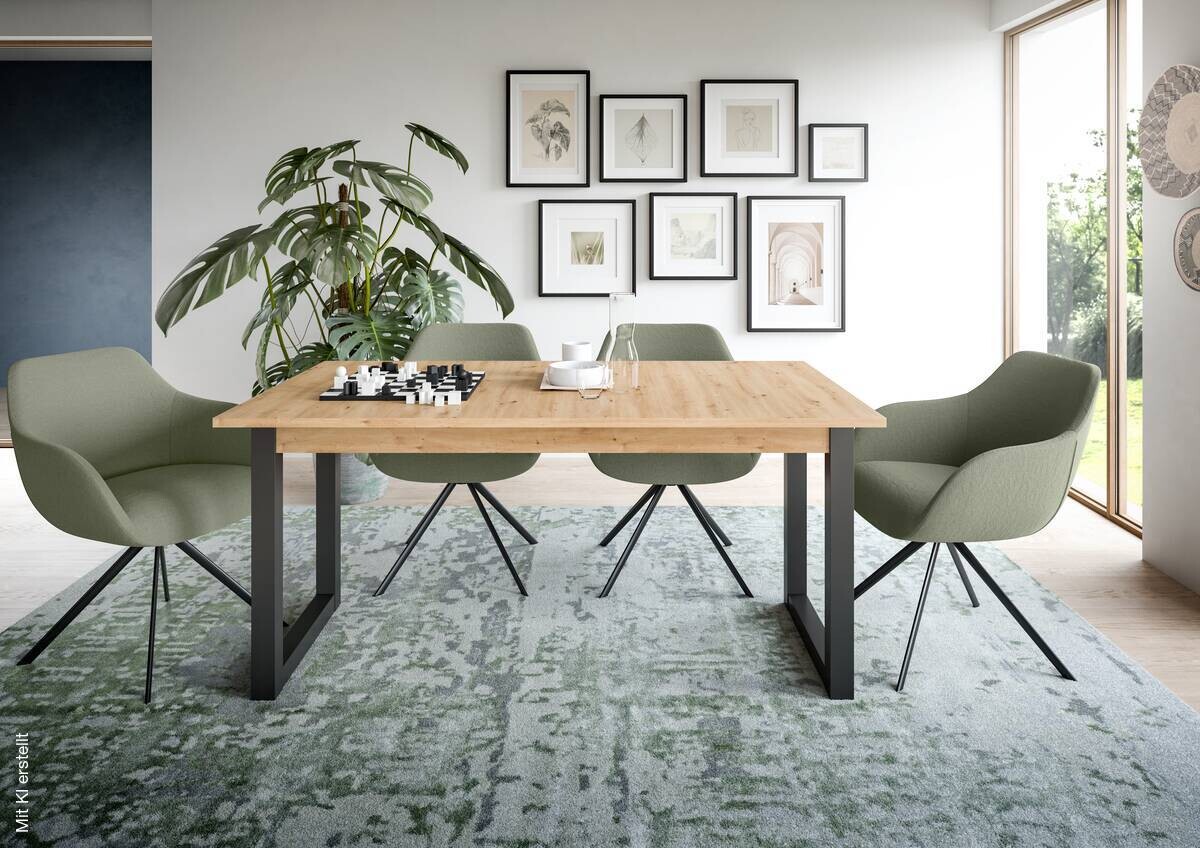 Esstisch Seattle Eiche Artisan Nachbildung B/H/T: ca. 150x76x90 cm
