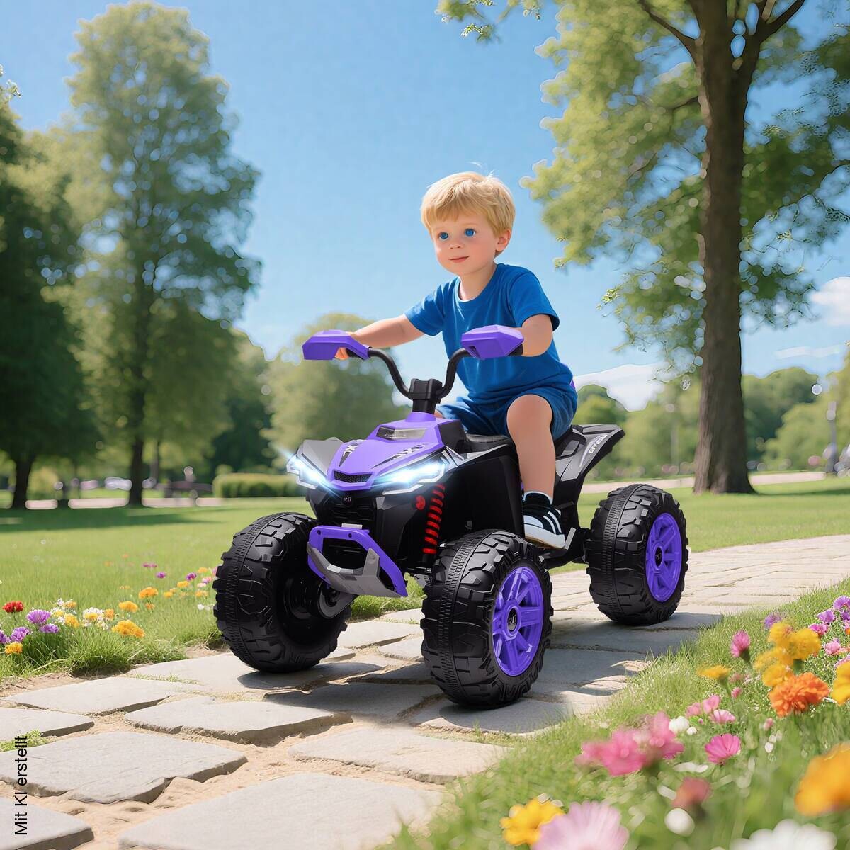 AIYAPLAY Kinder Elektroauto lila B/H/L: ca. 68,5x76x109 cm