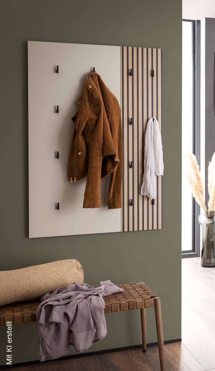 Wandpaneel Alexa creme beige B/H/T: ca. 49x109x2,6 cm